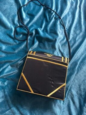 Black and Gold Vintage Book Style Bag